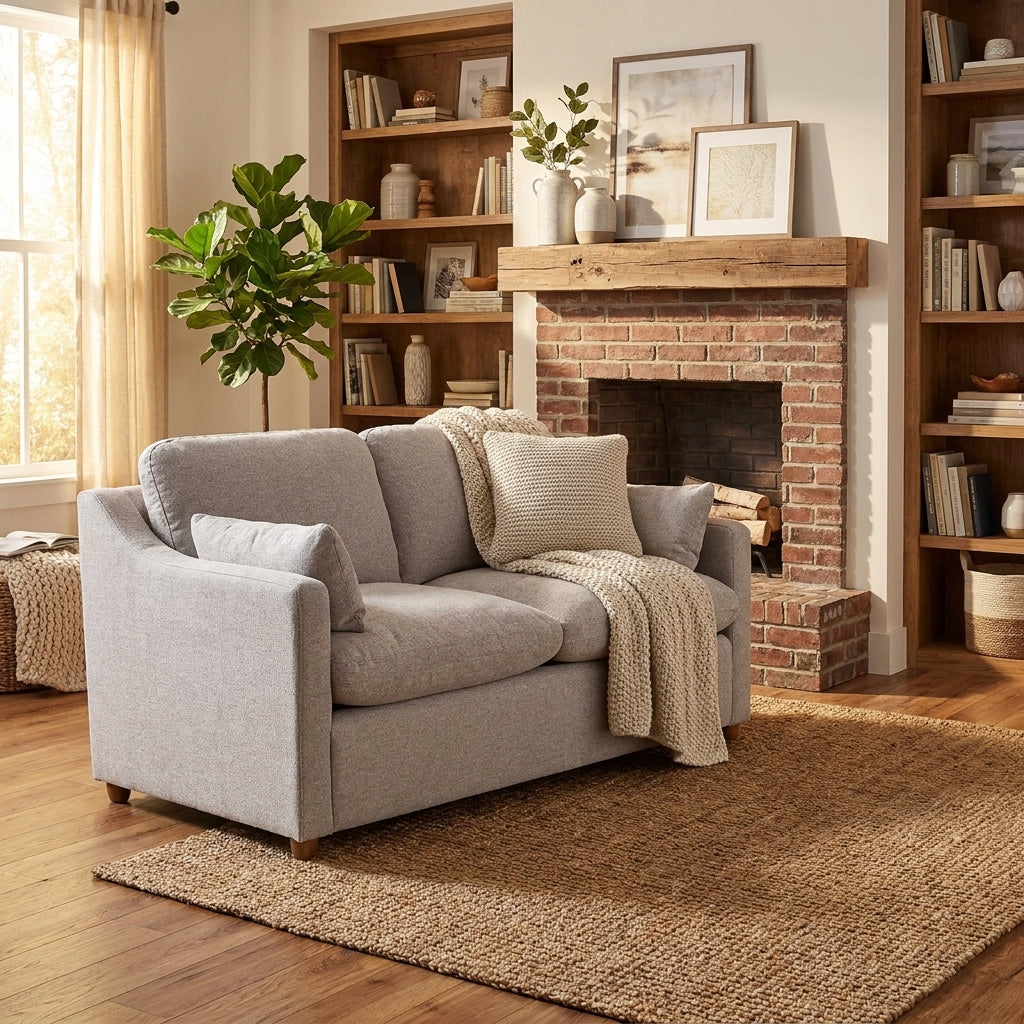 My Cloud Slope Loveseat — Warm Farmhouse