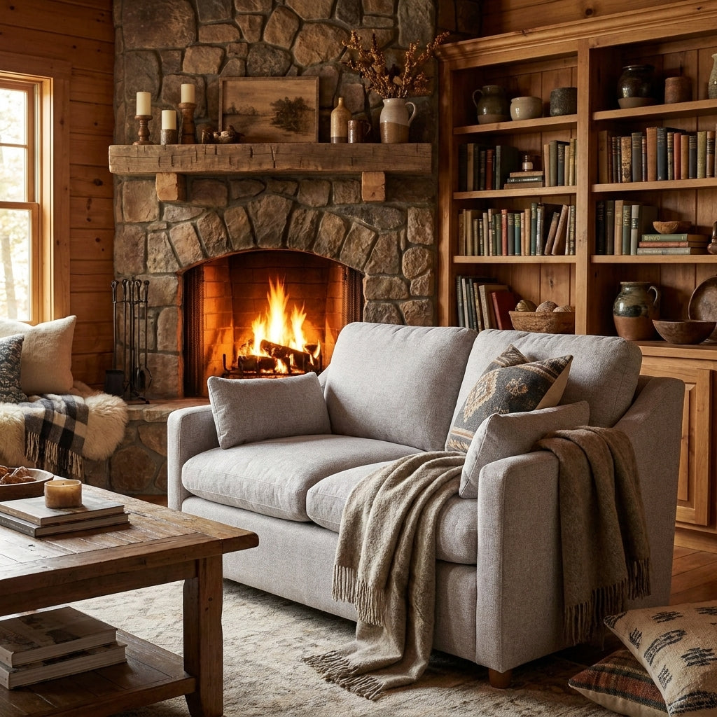 My Cloud Slope Loveseat — Cozy Rustic Cabin