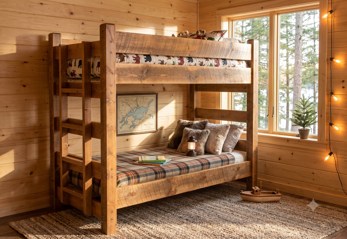 Barnwood Bunk Bed