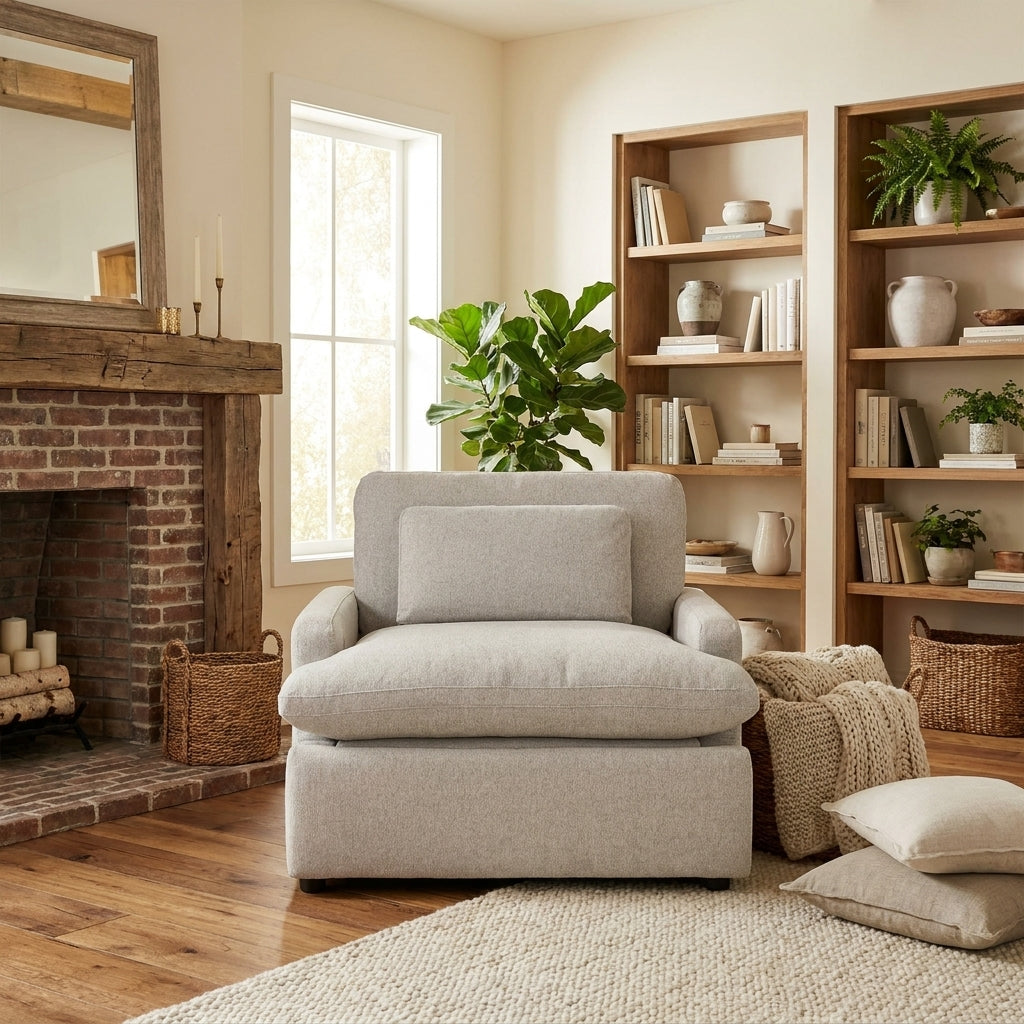 My Cloud Power Recliner — Warm Farmhouse
