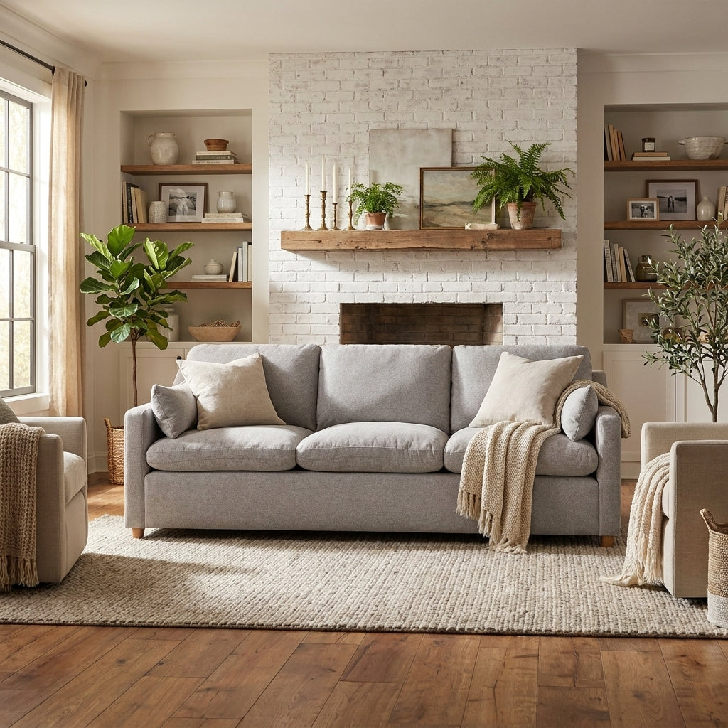 My Cloud Slope Sofa — Warm Farmhouse