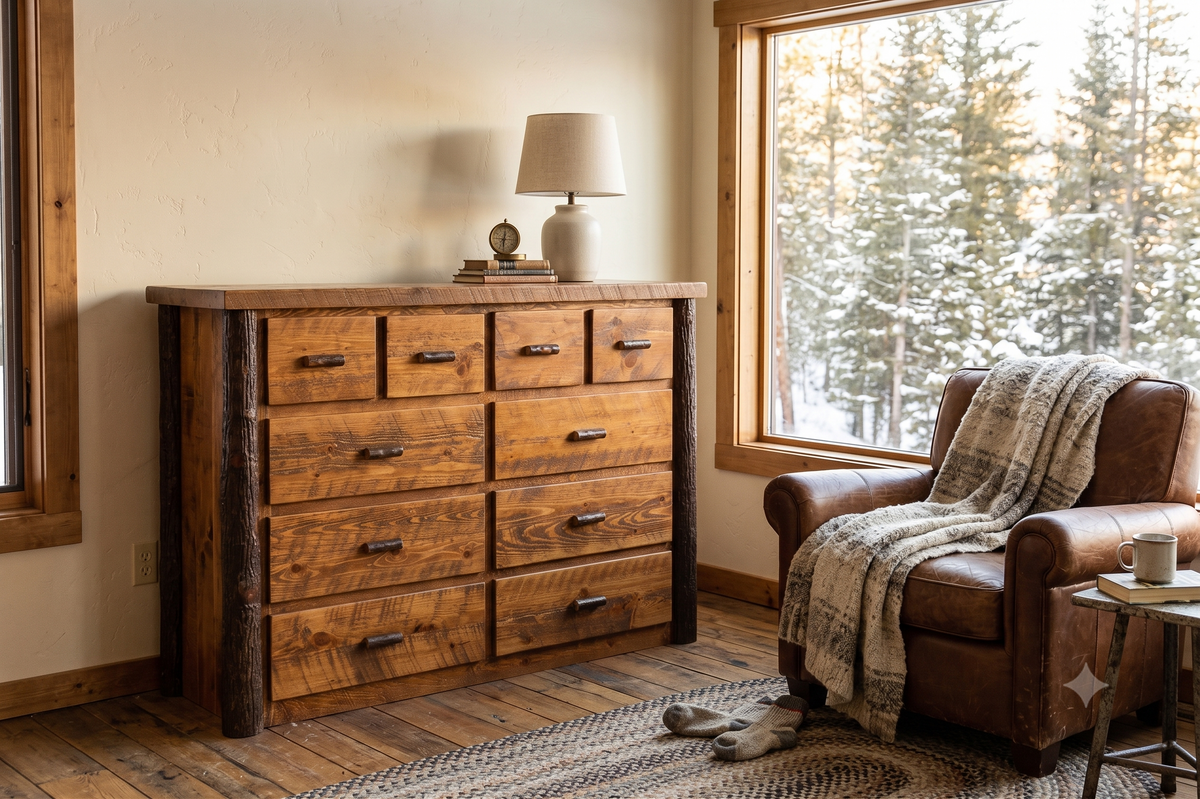 Sawtooth Hickory 10 Drawer Chest