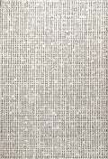 Abani Oliver Cream Crosshatch Minimalist Area Rug