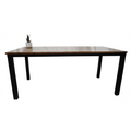 Acacia wood loft-style desk, alternate view