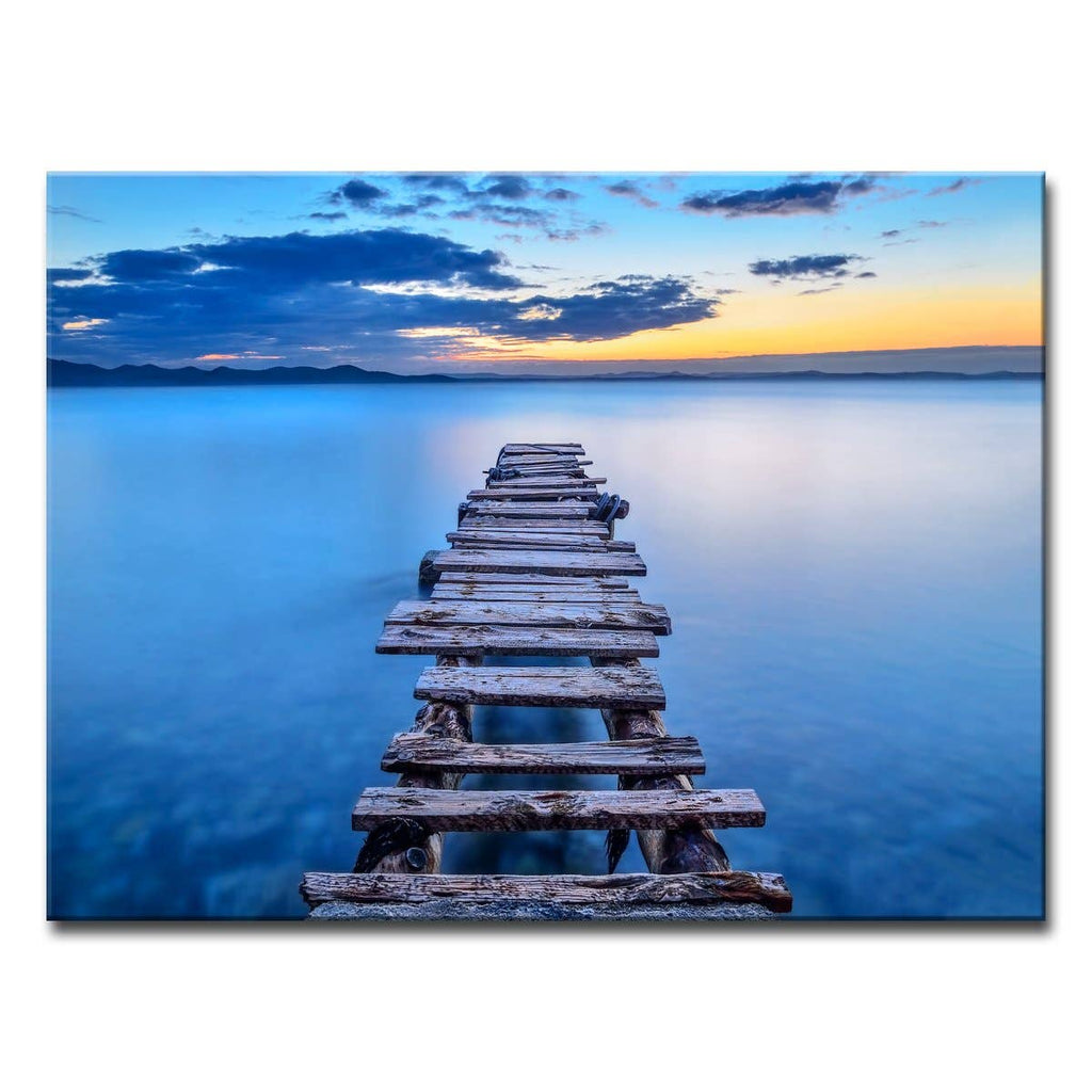 'Pier' Wrapped Canvas Wall Décor