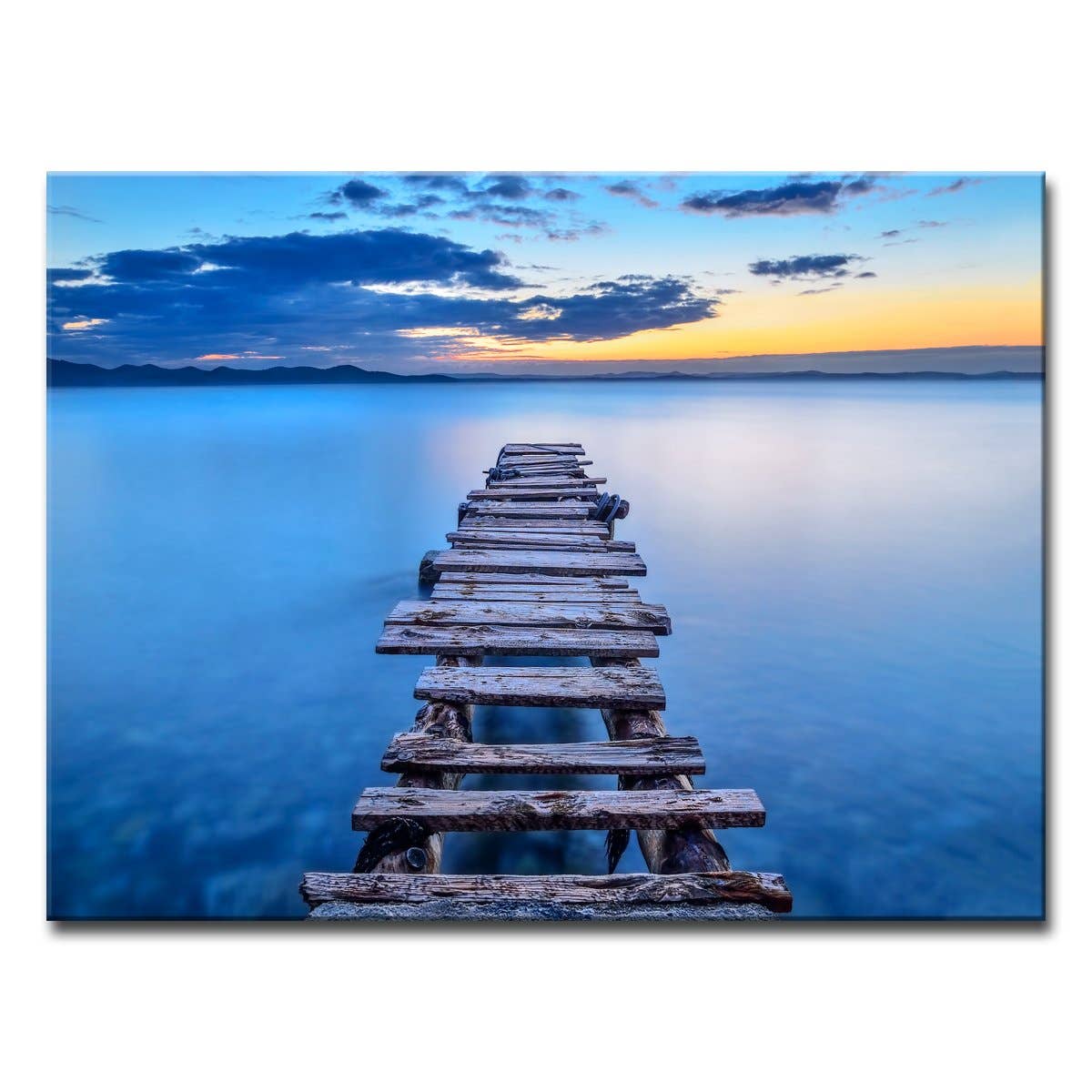 'Pier' Wrapped Canvas Wall Décor