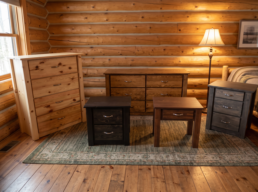 Majestic Pines Bedside Table