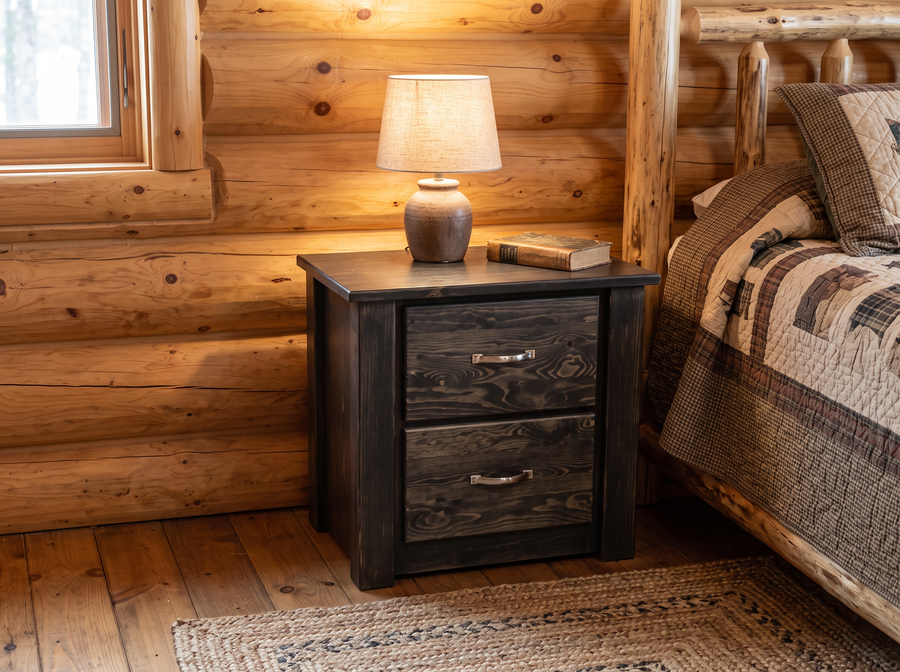 Majestic Pines 2 Drawer Nightstand