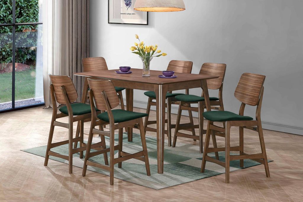 Nicollet Counter Chair — Forest Green - staged view 1