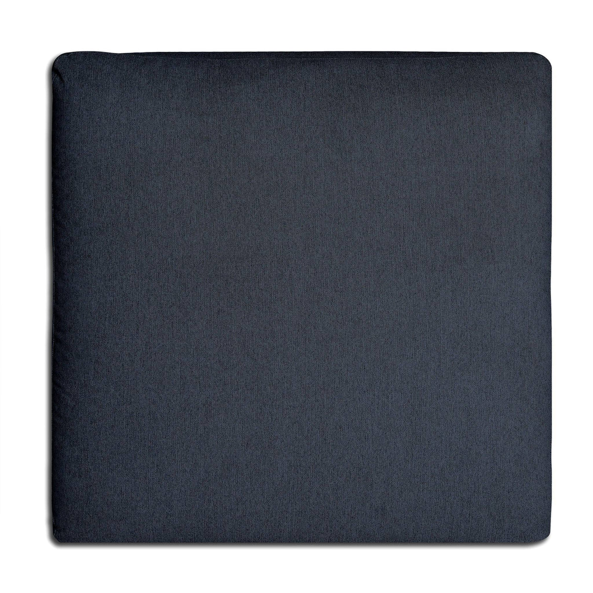 A dark grey, rectangular My Cloud 40 Ottoman is displayed on a white background. Its smooth, soft surface exudes luxurious comfort. The rounded corners enhance its minimalist design, making it an elegant addition to any furniture collection.