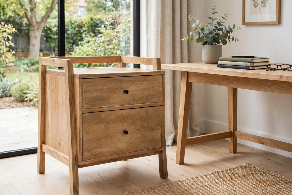 Alan Side Table with Angular Frame - staged view 3