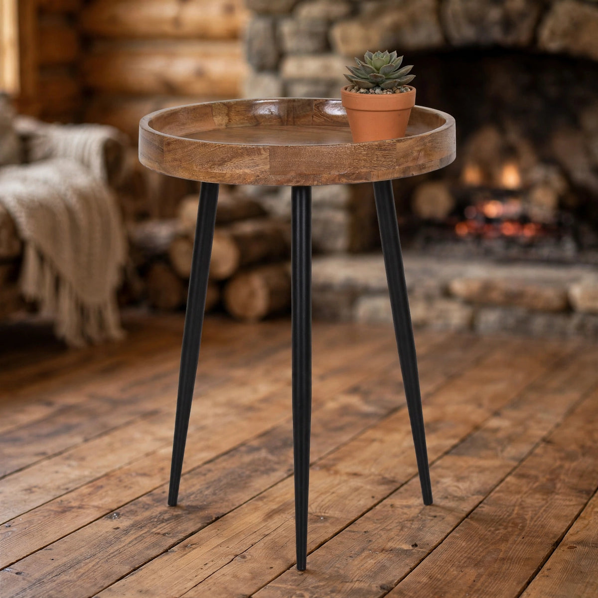 Mango Bowl Side Table - staged view 3
