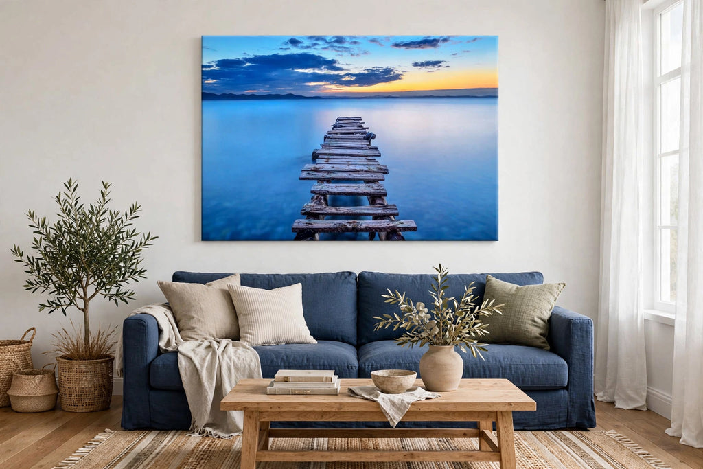 'Pier' Wrapped Canvas Wall Décor - staged view 1
