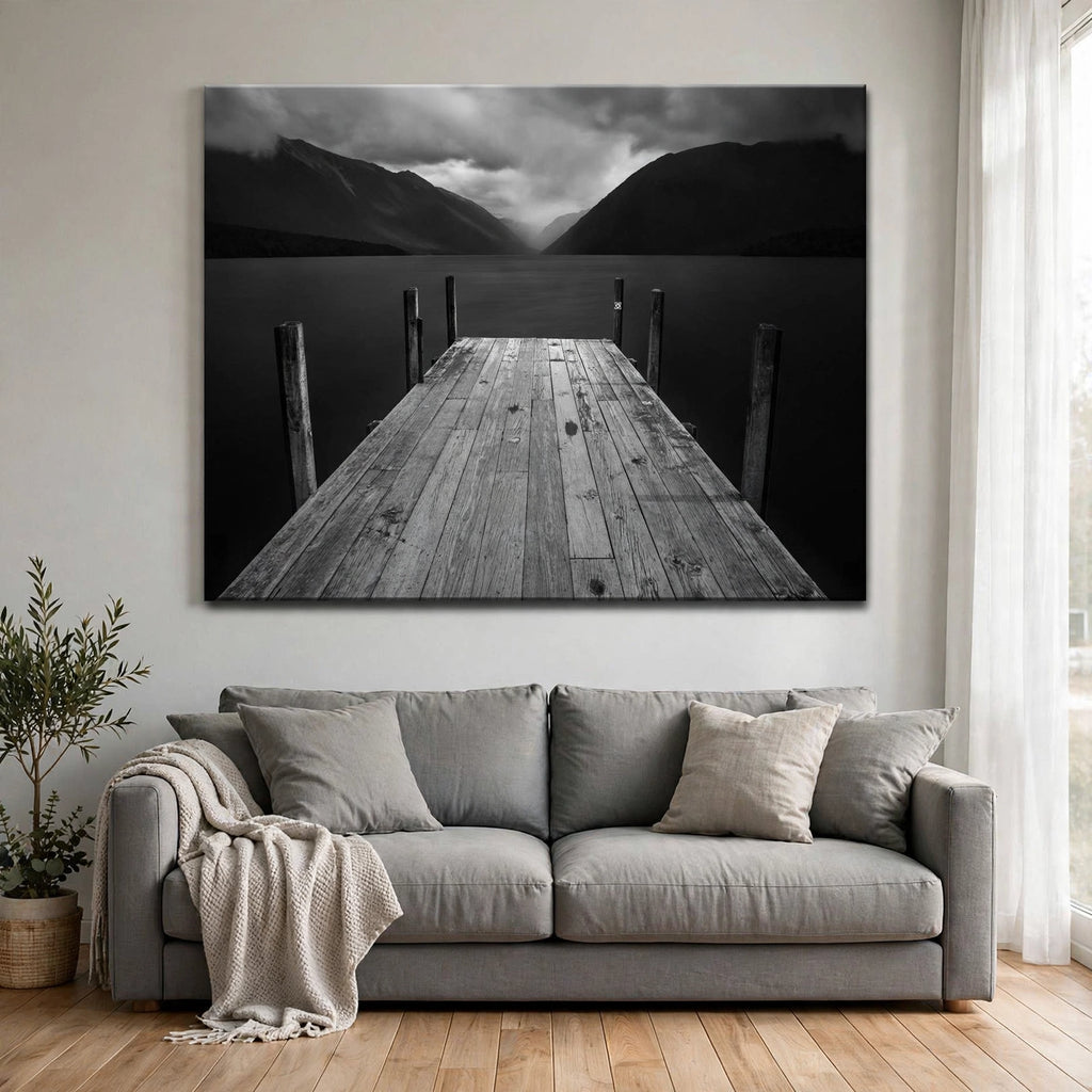 'The Lake' Wrapped Canvas Wall Décor - staged view 1