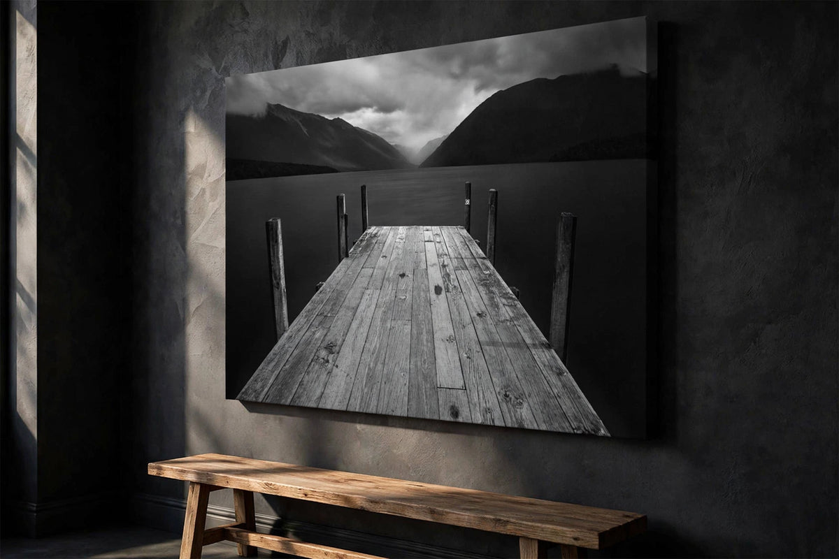 'The Lake' Wrapped Canvas Wall Décor - staged view 3